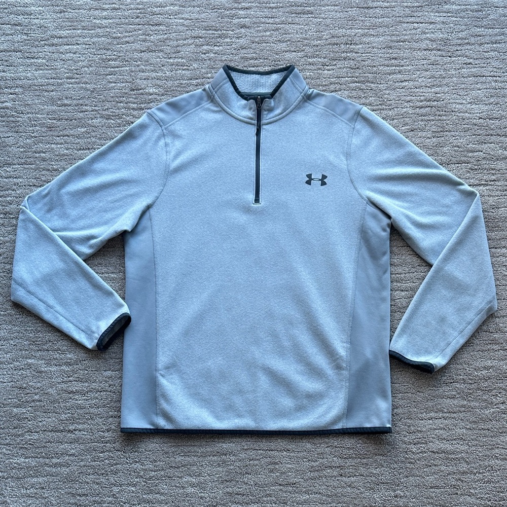 Under Armour Men’s Grey Fleece Quarter-Zip Pullover